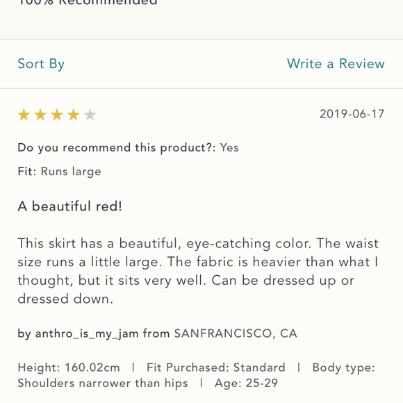 Anthropologie NWT Soigne Eyelet Red Skirt Size M. - Picture 8 of 9